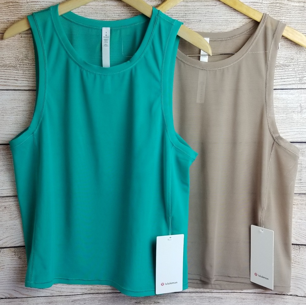 Lululemon Sole Training Mesh Tank Green - NWT